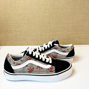 Vans Old Skool Glen Plaid Floral Women’s Size 5